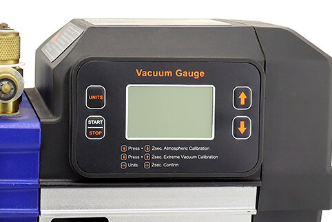 Built-in high precision vacuum meter